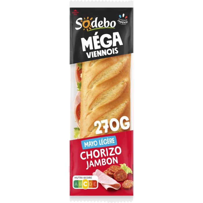 Sandwich sodebo pain viennois jambon chorizo - goretrogaming