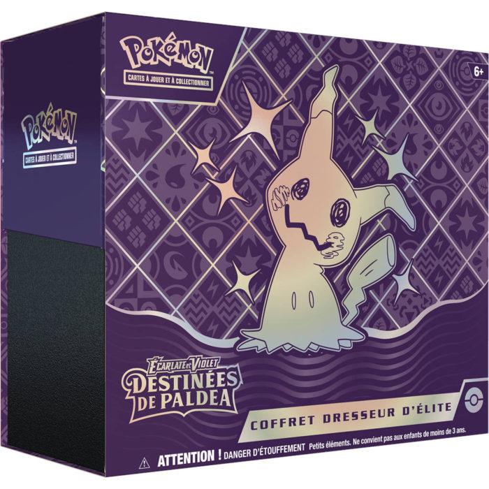 Coffret Pokémon Dresseur d'Elite mimique : Ecarlate et Violet 04.5 - Destinées de Paldea - goretrogaming