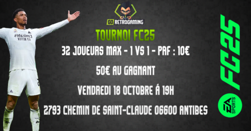 Tournoi FC 25 1 VS 1 - GoRetroGaming