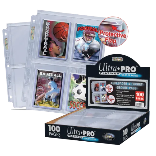 Feuille classeurs ultra pro toploader 4 cases - GoRetroGaming