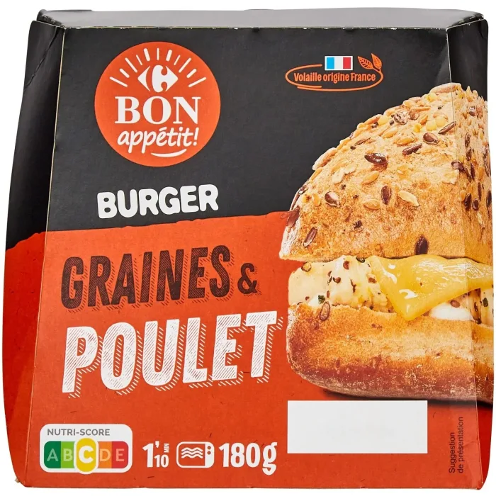 burger graines et poulet - goretrogaming